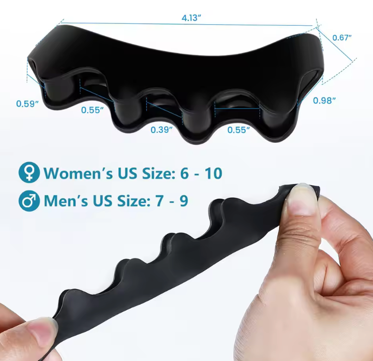 Écarteurs d'Orteils PiedLibre - Soulagement Immédiat des Douleurs de Pieds